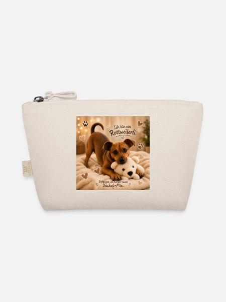Rottweilerli Dackel-Mix Charm - Bio-Täschchen - Natur