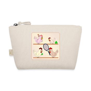 Hühnerstall-Tennis - Bio-Täschchen - Natur - Vorne