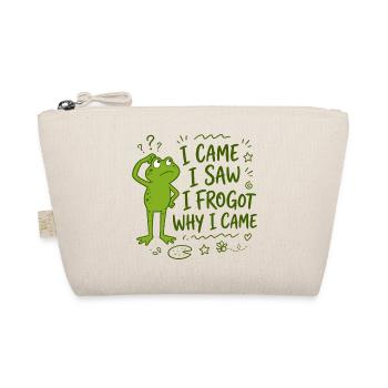 Frosch - I came I saw I frogot why I came - Bio-Täschchen - Natur - Vorne