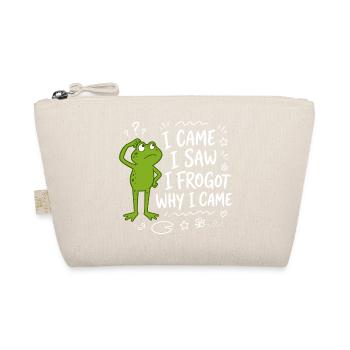 Frosch - I came I saw I frogot why I came - Bio-Täschchen - Natur - Vorne