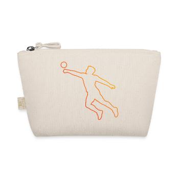 Geschenkidee für einen Faustball-Fan mit Faustball - Bio-Täschchen - Natur - Vorne