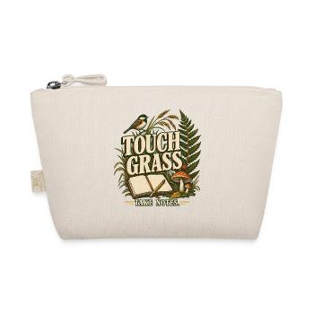 Nature Journaling - Touch Grass Take Notes - Bio-Täschchen - Natur - Vorne