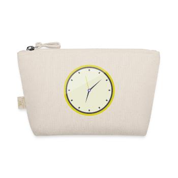 Uhr - Bio-Täschchen - Natur - Vorne