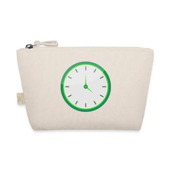 Uhr - Bio-Täschchen - Natur - Vorne