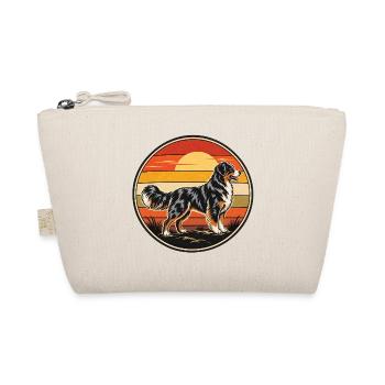 Australian Shepherd Retro Vintage Hunde Desig - Bio-Täschchen - Natur - Vorne