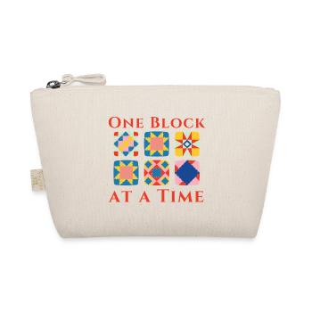 Ein Block nach dem anderen Patchwork - Bio-Täschchen - Natur - Vorne