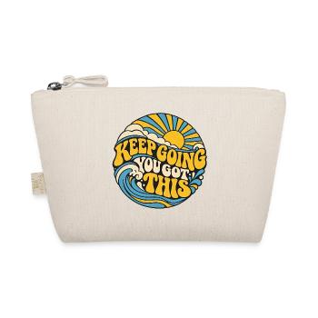 Keep Going You Got This Retro Wave - Bio-Täschchen - Natur - Vorne