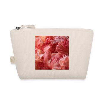 Intensive rosa Seidenblüten - Bio-Täschchen - Natur - Vorne