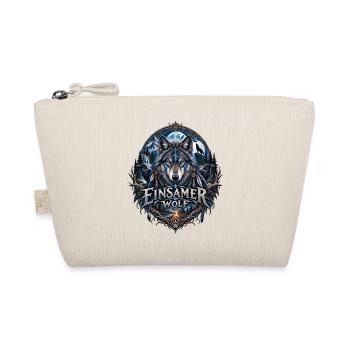 Einsam Wolf Totem - Bio-Täschchen - Natur - Vorne