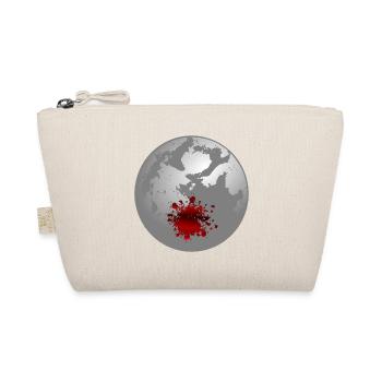 Halloween Mond Blutflecken - Bio-Täschchen - Natur - Vorne