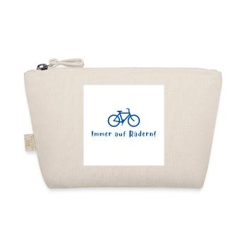 Immer auf Rädern Fahrraddesign - Bio-Täschchen - Natur - Vorne