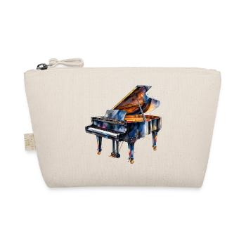 Wasserfarben Piano Impression - Bio-Täschchen - Natur - Vorne