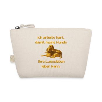 Luxusleben Hundehalter - Bio-Täschchen - Natur - Vorne