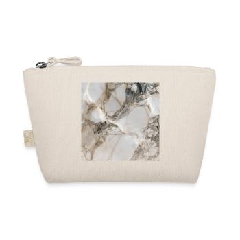 Eleganter Wolkenmarmor - Bio-Täschchen - Natur - Vorne