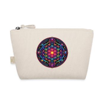 Psy Circle Neon Mandala - Bio-Täschchen - Natur - Vorne