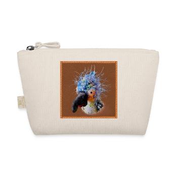 Krallo Kreisch™ Kultvogel Pop-Out Lederoptik braun - Bio-Täschchen - Natur - Vorne