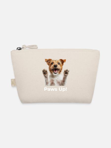 Paws Up! – Lustiger Hund im Comic‑Look - Bio-Täschchen - Natur