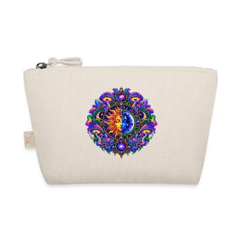 Sonne Mond Mandala - Bio-Täschchen - Natur - Vorne