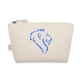 Neon Blue Lion Umrisskunst - Bio-Täschchen - Natur - Vorne