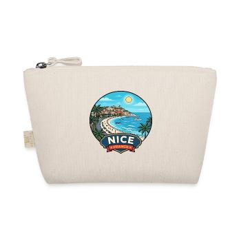 Reiseabzeichen der Promenade des Anglais in Nice France - Bio-Täschchen - Natur - Vorne