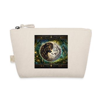 Celtic Wolves Yin Yang – Steampunk-Harmonie - Bio-Täschchen - Natur - Vorne