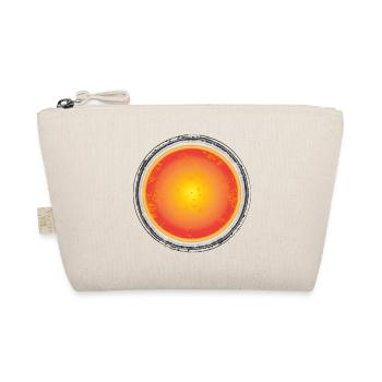 „Solar Flare“ – Abstraktes Retro-Sonne Grunge - Bio-Täschchen - Natur - Vorne