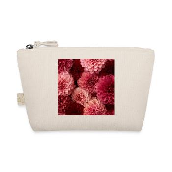 Romantische rote und rosa Dahlien - Bio-Täschchen - Natur - Vorne