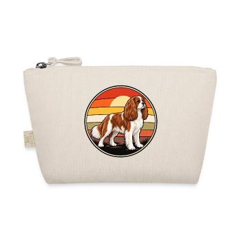 Cavalier King Charles Spaniel Retro Vintage - Bio-Täschchen - Natur - Vorne