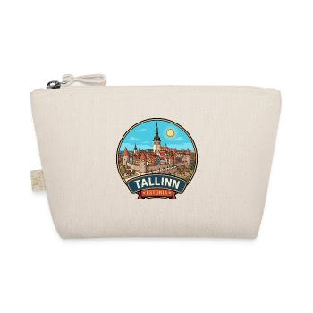 Tallinn Estland Mittelalterliches Altstadt-Reiseabzeichen - Bio-Täschchen - Natur - Vorne