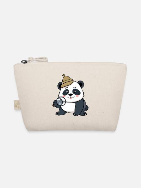 Detektiv Panda - Bio-Täschchen - Natur