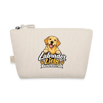 Labrador Liebe – Geschenk für Labrador Fans - Bio-Täschchen - Natur - Vorne