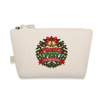 Frohes Fest – voller Weihnachtszauber - Bio-Täschchen - Natur - Vorne