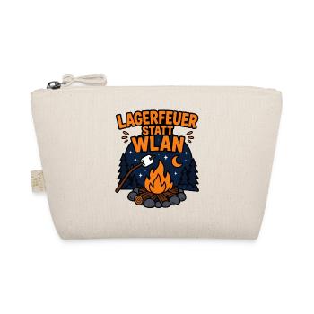 Lagerfeuer statt WLAN Camping Design - Bio-Täschchen - Natur - Vorne