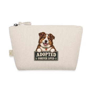 Braunweißer Hund Adoption – Forever Loved - Bio-Täschchen - Natur - Vorne