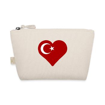 Ein Herz für die Türkei - Bio-Täschchen - Natur - Vorne