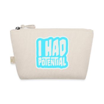 I Had Potential Ich Hatte Potenzial Spruch Logo - Bio-Täschchen - Natur - Vorne