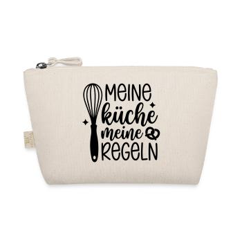 Meine Küche – Meine Regeln | Lustiger Koch Spruch - Bio-Täschchen - Natur - Vorne