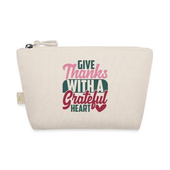 Give Thanks Grateful Heart - Bio-Täschchen - Natur - Vorne