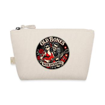Old Bones with Dynamite – Rockabilly Humor - Bio-Täschchen - Natur - Vorne