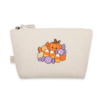 Candy Corn Stillleben – Soft Halloween - Bio-Täschchen - Natur - Vorne