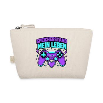 Speicherstand mein Leben Retro Gamer Controller - Bio-Täschchen - Natur - Vorne