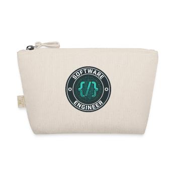 Software Engineer Binärcode-Badge-Geschenk - Bio-Täschchen - Natur - Vorne