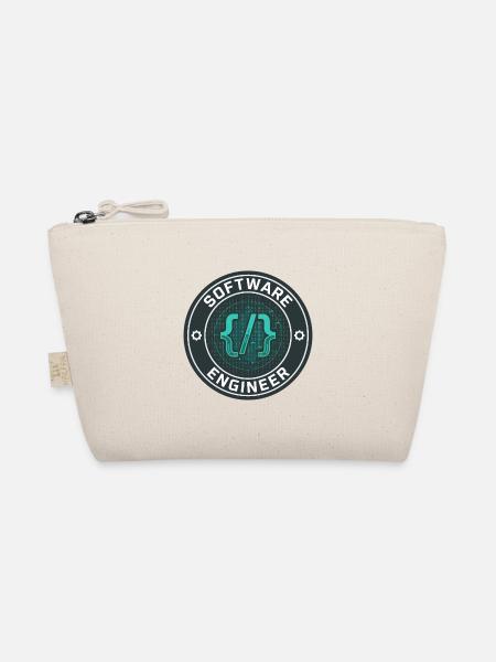 Software Engineer Binärcode-Badge-Geschenk - Bio-Täschchen - Natur