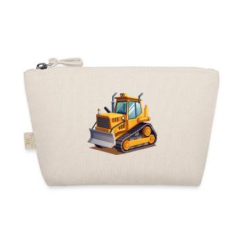 Vollfarbiger Bulldozer Earth Mover - Bio-Täschchen - Natur - Vorne