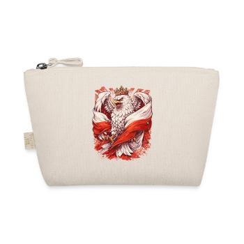 Polnischer Adler: Stolz & Tradition Design - Bio-Täschchen - Natur - Vorne