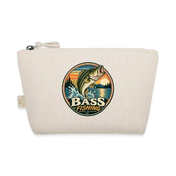 Barschfischen Sunrise Round Patch - Bio-Täschchen - Natur - Vorne