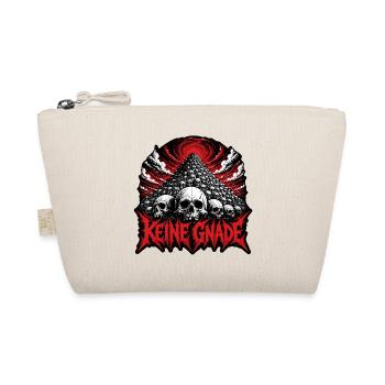 Keine Gnade Schädelberg Metal Design Shirt - Bio-Täschchen - Natur - Vorne