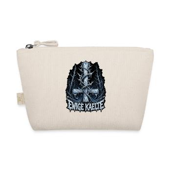 Ewige Kälte Winterwald Kreuz Black Metal Design - Bio-Täschchen - Natur - Vorne