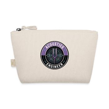 Akustikingenieur Stimmgabel-Wave-Abzeichen-Geschenk - Bio-Täschchen - Natur - Vorne