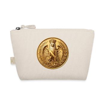 Napoleon Goldadler-Abzeichen in Gold mit N - Bio-Täschchen - Natur - Vorne